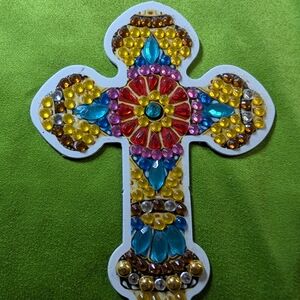 5 For $10 Colorful Gemstone Cross Magnet